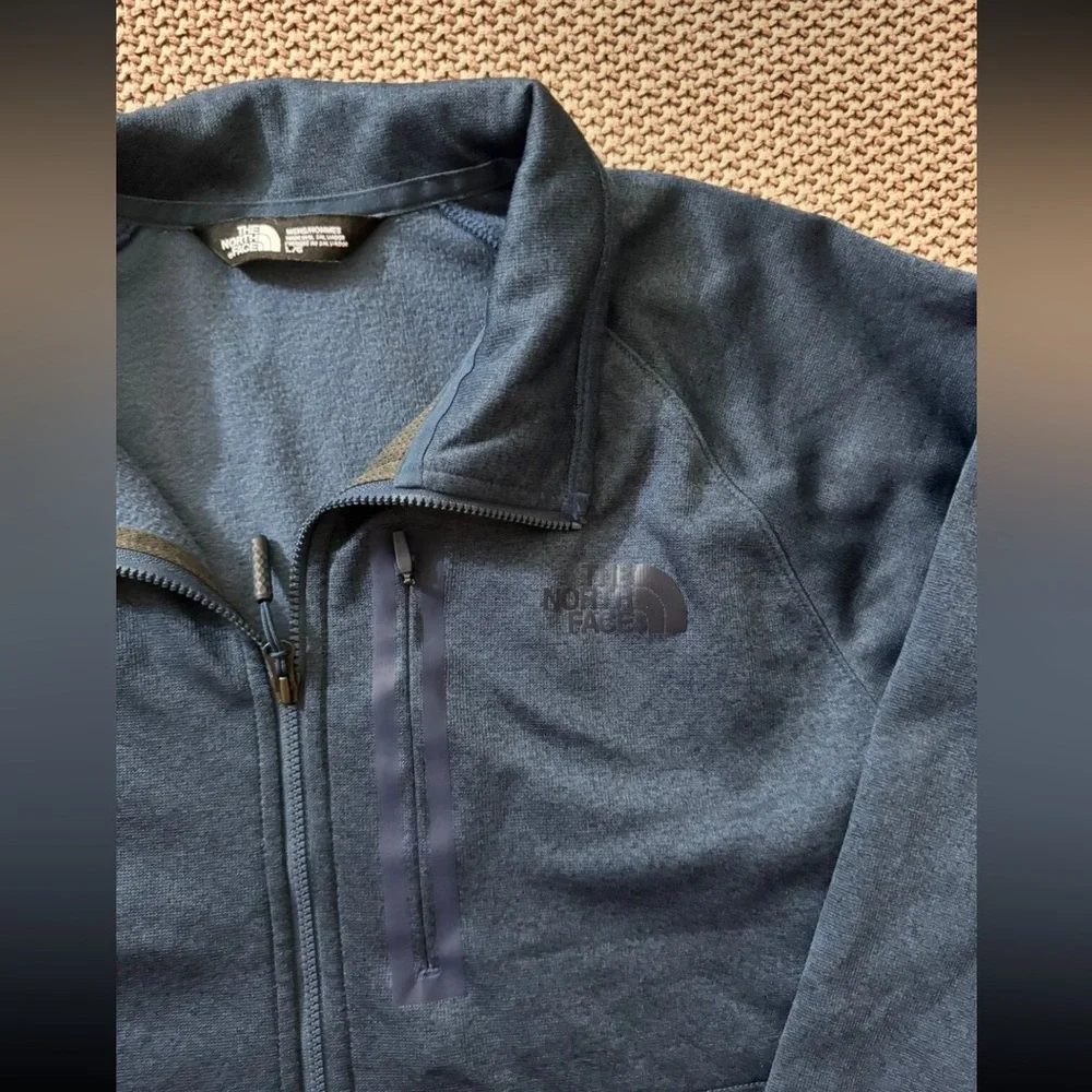 The North Face Men Blue Pullover Sweater winter‎ Jacket Long Sleeve Size Large